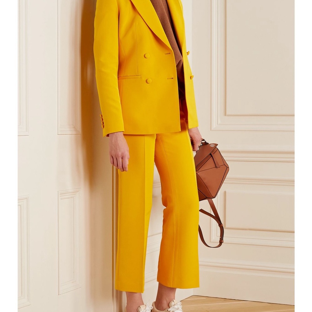 Lafayette 148 New York Double-breasted wool and silk-blend blazer - Picture 3 of 7